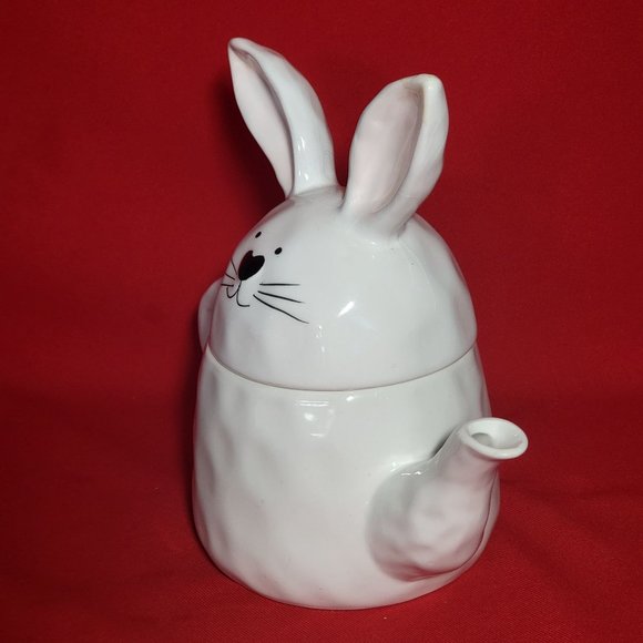 Whimsical Cupboard Bubby Rabbit Teapot White - Picture 14 of 14